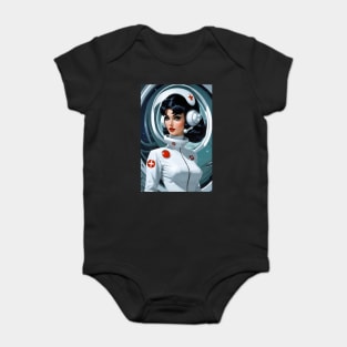 Beautiful Space age Nurse Baby Bodysuit